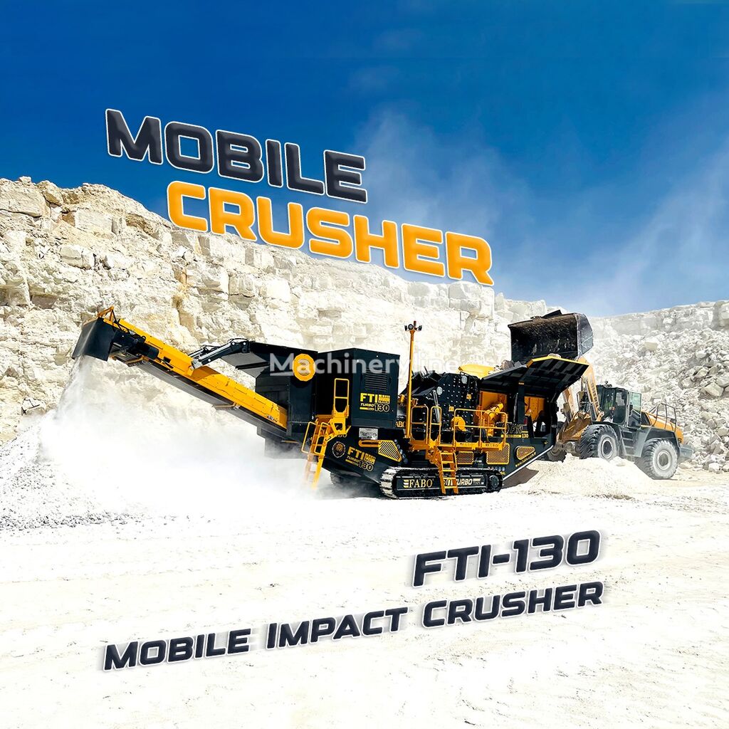 nova FABO FTI-130 MOBILE IMPACT CRUSHER 400-500 TPH | AVAILABLE IN STOCK asfaltna baza