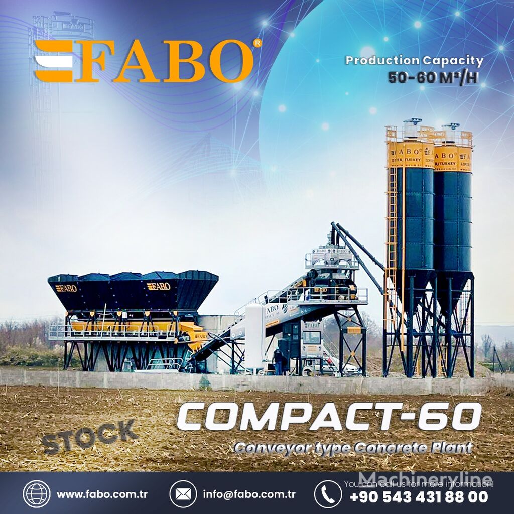 nova FABO COMPACT-60 CONCRETE PLANT | CONVEYOR TYPE  fabrika betona