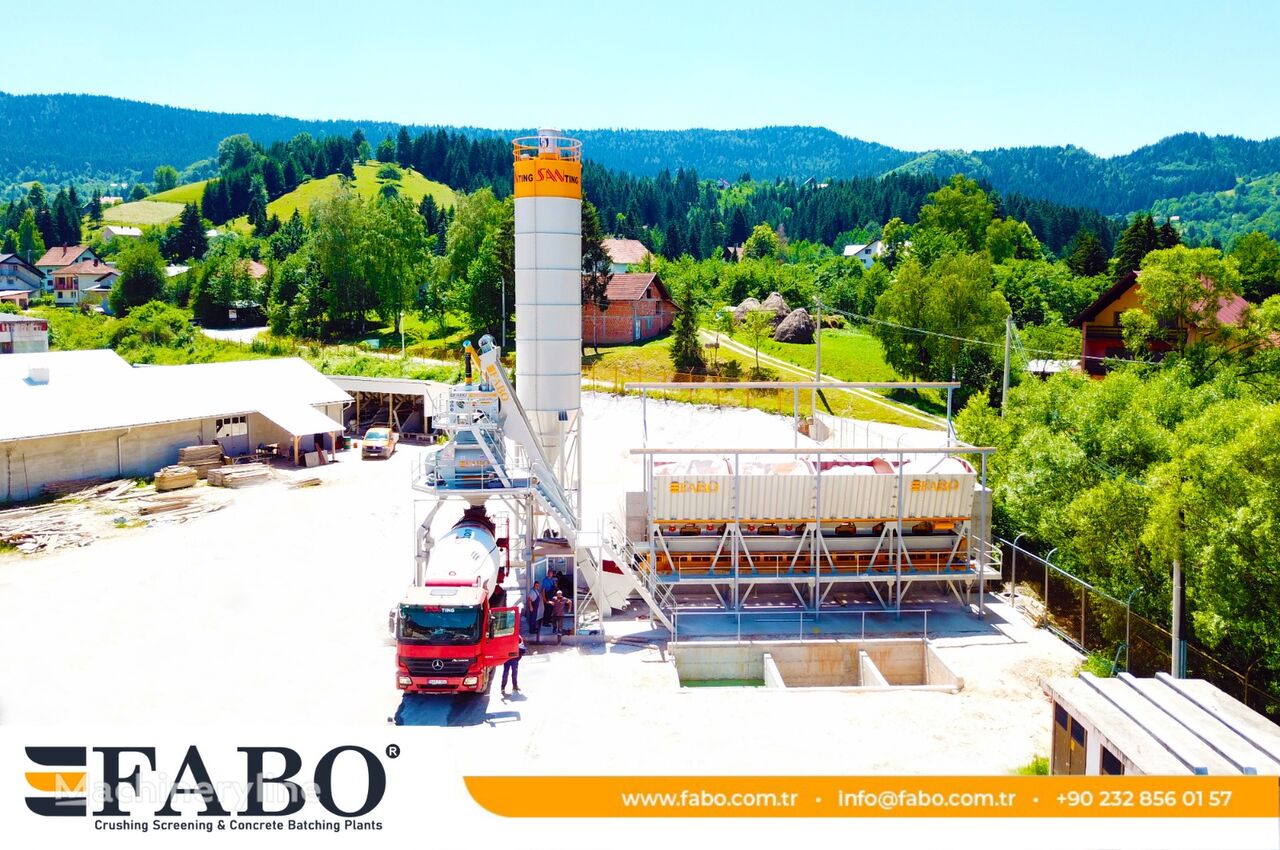 nova FABO SKIP SYSTEM CONCRETE BATCHING PLANT | 110m3/h Capacity fabrika betona