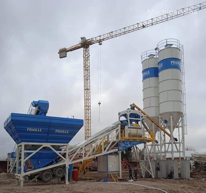 nova Promax Mobile Concrete Batching Plant M120-TWN (120m3/h) fabrika betona