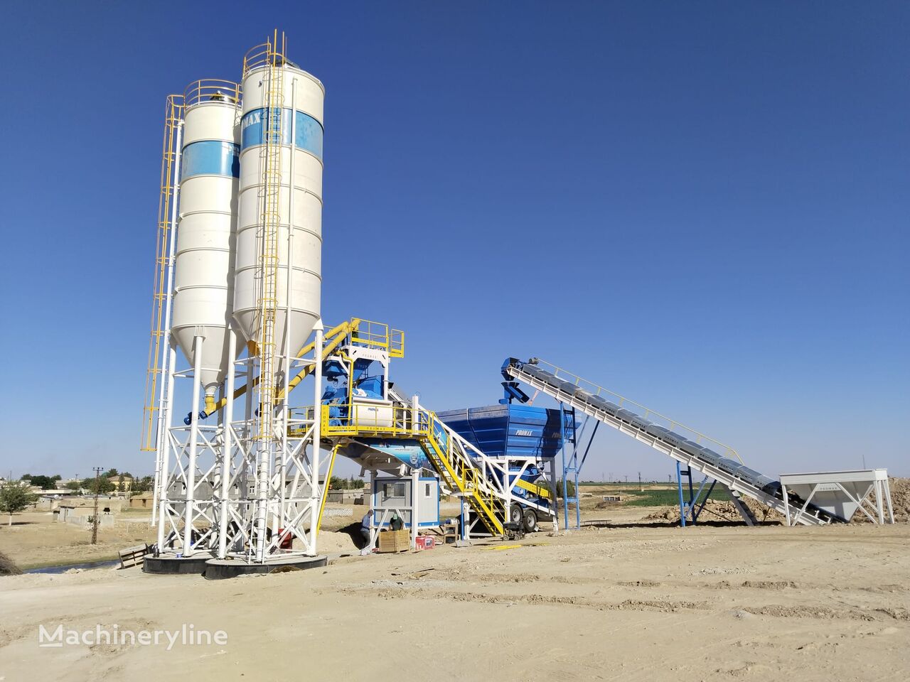 nova Promax Mobile Concrete Batching Plant M120-TWN (120m3/h) fabrika betona