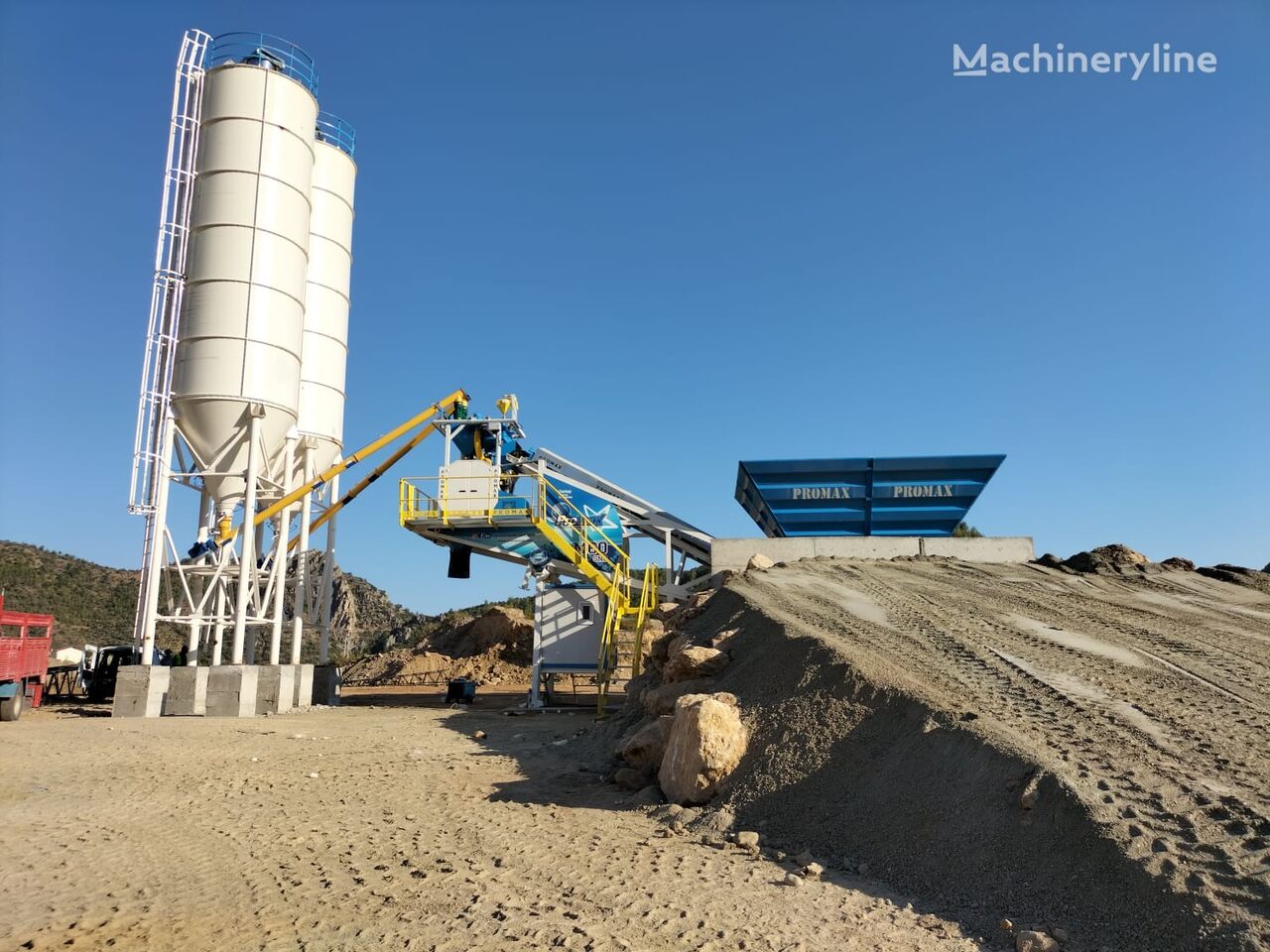 nova Promax Mobile Concrete Batching Plant M60-SNG (60m3/h) fabrika betona