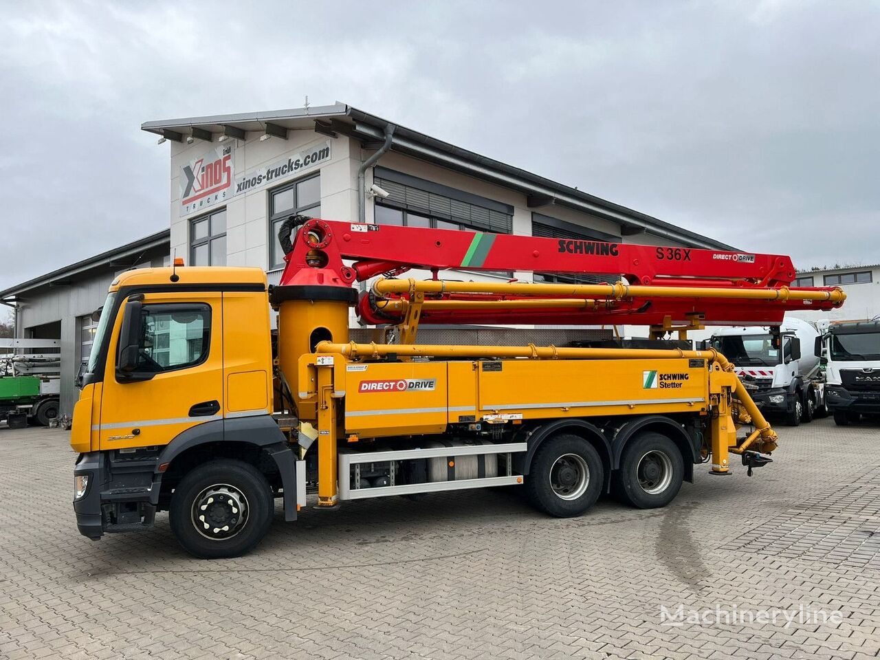 Schwing  na šasiji Mercedes-Benz pumpa za beton