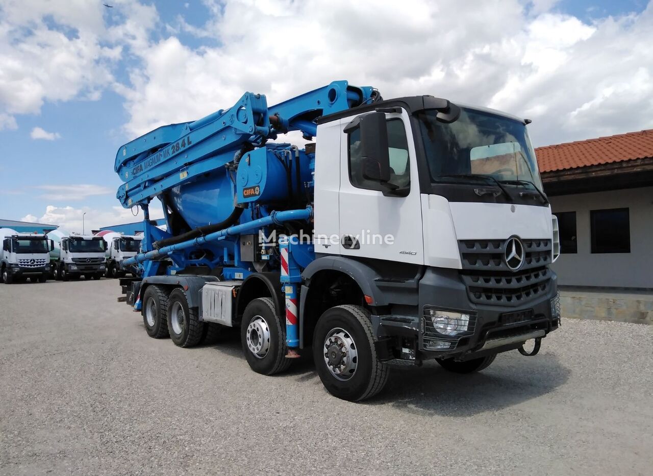 Cifa MAGNUM MK28  na šasiji Mercedes-Benz Arocs 4140 pumpa za beton