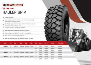 nova DYNAMAXX 23.5R25 HAULER GRIP E4/L4 185B/170A8/201A2 TL guma za prednje utovarivače