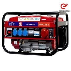 Generador Electrico Gasolina 220-380VAC de 5500W Nuevo) benzinski generator
