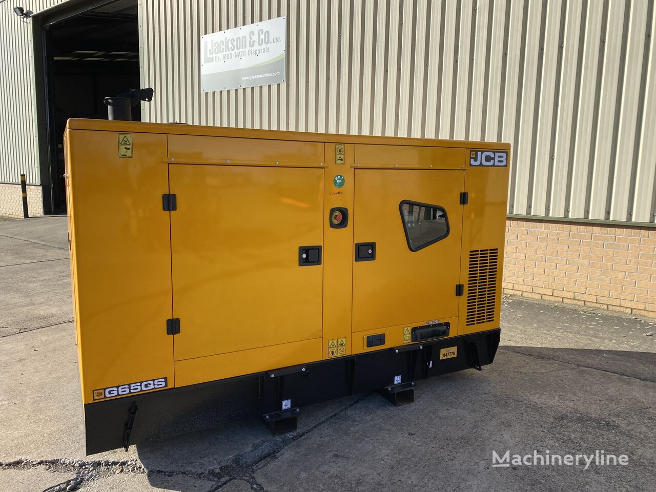 novi JCB G65QS diesel generator
