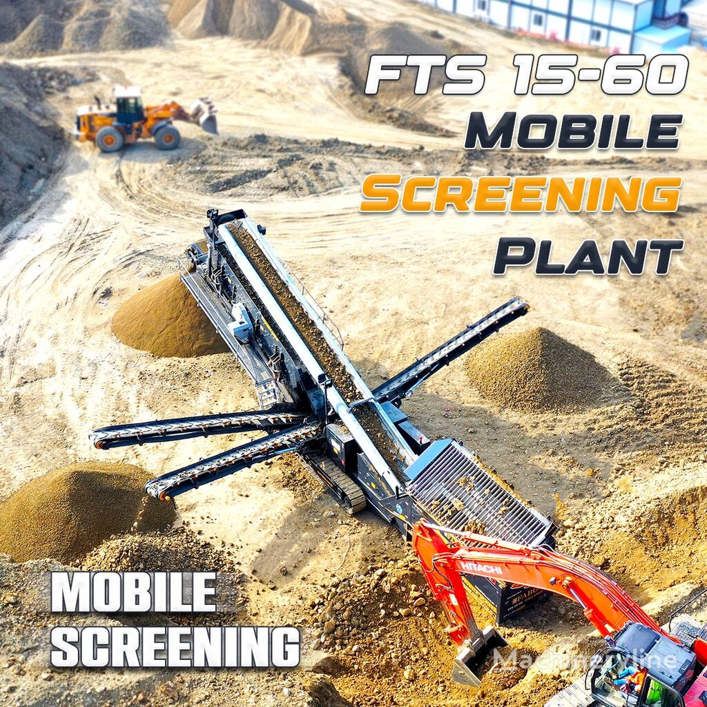 novo FABO  FTS 15-60 MOBILE SCREENING PLANT 500-600 TPH | Ready in Stock mobilna postrojenje za drobljenje