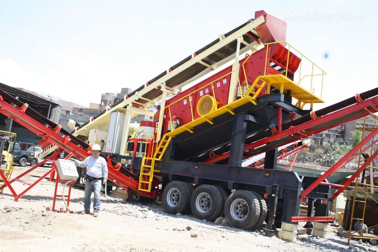 nova Kinglink MOBILE CONE CRUSHER & VIBRATING SCREEN PLANT 100TPH vibraciona rešetka